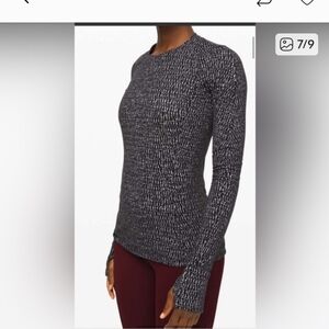 lululemon athletica Black and White Long Sleeve Top Size 10